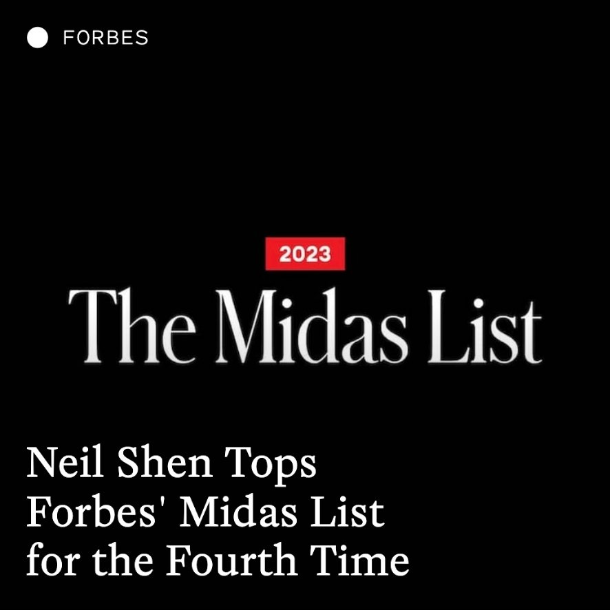 Forbes Midas List 2023 Neil Shen